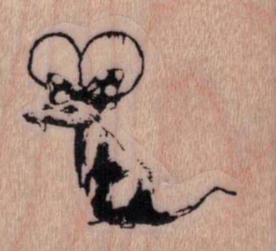 Banksy Minnie Mouse Rat 1 1/2 X 1 1/4