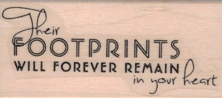 Their Footprints 1 1/4 X 2 1/2