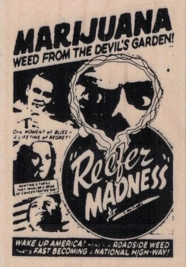 Marijuana Reefer Madness Ad 2 1/4 X 3