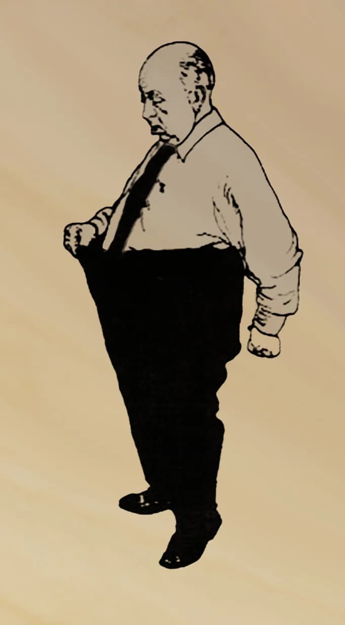 Man Losing Weight 2 X 3 3/4