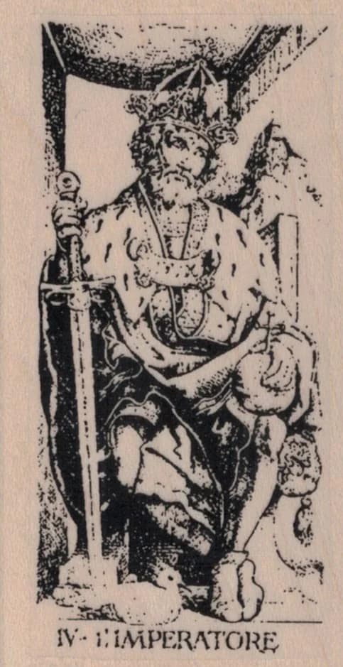 Tarot Iv Emperor 1 3/4 X 3 1/4