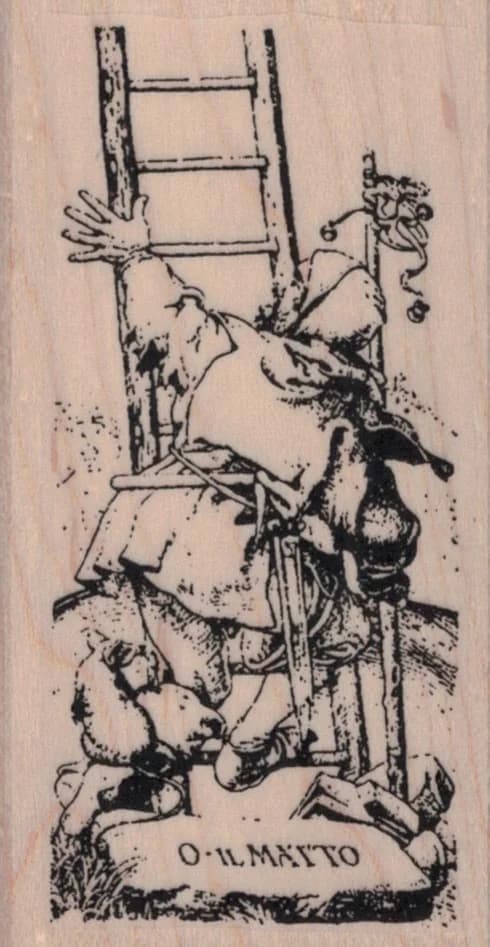 Tarot 0 The Fool 1 3/4 X 3 1/4