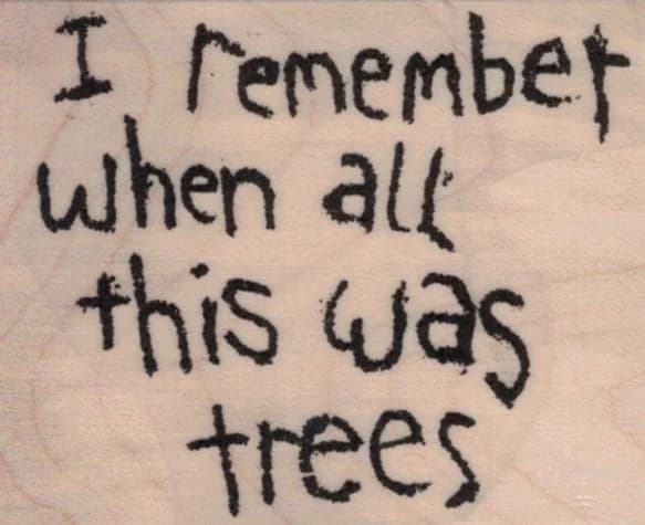 Banksy I Remember When All This Was Trees 1 3/4 X 2