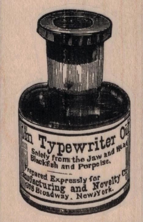 Typewriter Oil 1 3/4 X 2 1/2
