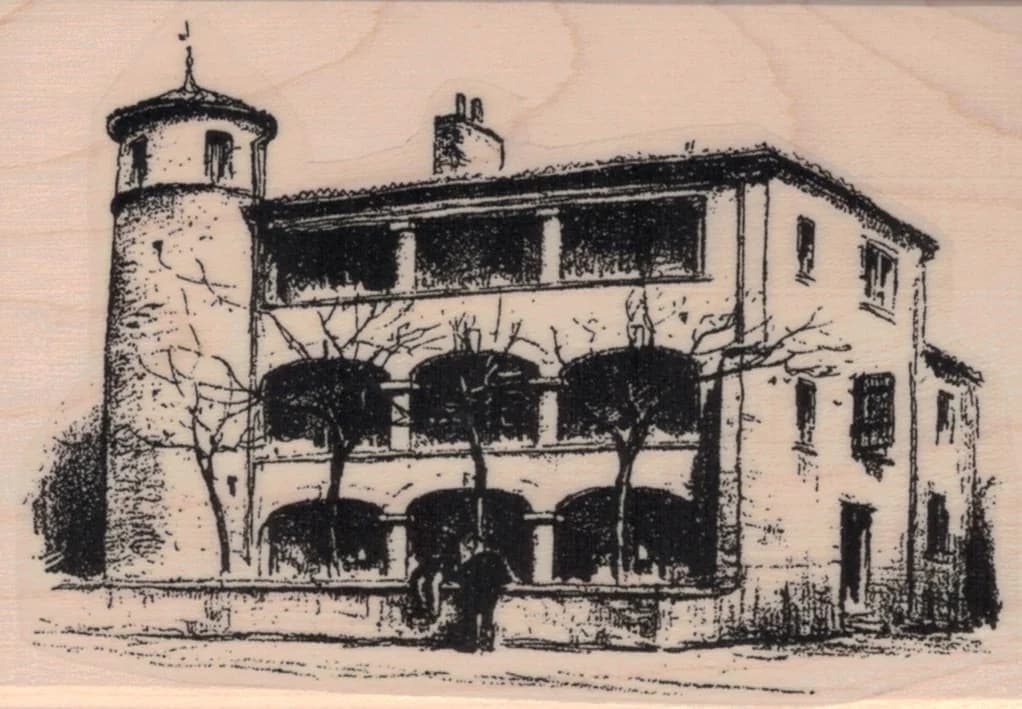 Old Building 2 1/2 X 3 1/2