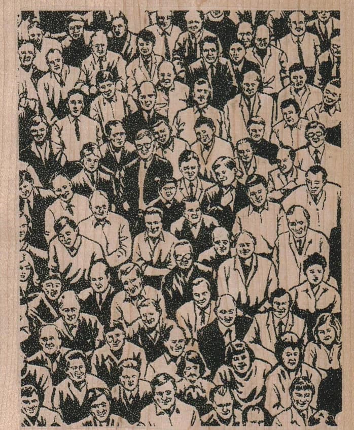 People Background 5 X 5 3/4