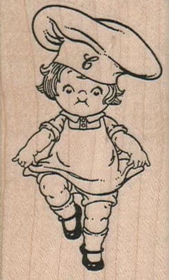 Dancing Soup Girl 1 3/4 X 2 3/4