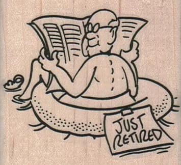Just Retired Man/inner Tube 2 1/2 X 2 1/4
