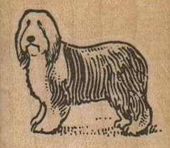 Sad Sheepdog 1 3/4 X 1 1/2
