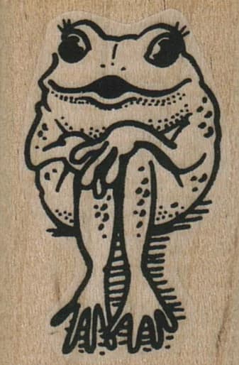Demure Frog 1 1/4 X 1 3/4
