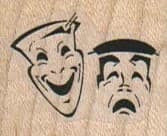 Comedy/drama Faces 1 1/4 X 1