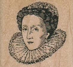 Queen Elizabeth I/small 1 3/4 X 1 1/2