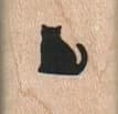Tiny Cat Facing Left 3/4 X 3/4