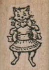 Kitty In Dress 3/4 X 1