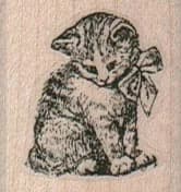 Kitten With Bow 1 1/4 X 1 1/4