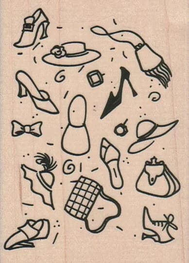 Background Of Fashion Accessories 2 3/4 X 3 3/4