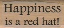 Happiness Is A Red Hat 3/4 X 1 1/2