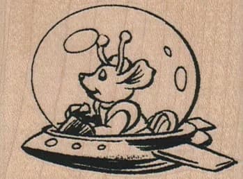 Space Ship Pilot 2 1/2 X 1 3/4