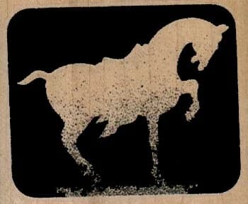 Terra Cotta Horse Silhouette 2 1/2 X 2