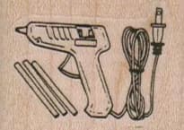 Glue Gun & Sticks 1 1/2 X 1