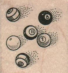 Billiard Balls 1 3/4 X 1 3/4