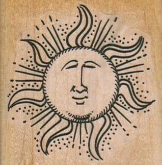 Happy Sun Rays 2 1/4 X 2 1/4