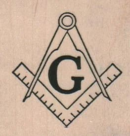 Masonic Symbol 2 X 2