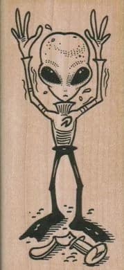 Alien Hands Up 2 X 4 1/4