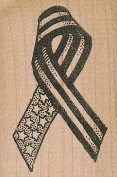 Ribbon/stars & Stripes 1 3/4 X 2 1/2