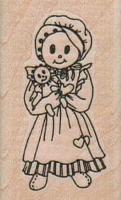 Girl With Doll 1 1/4 X 2