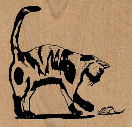 Cat 'n' Mouse 3 1/4 X 3