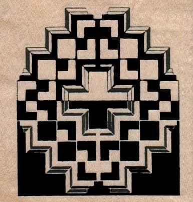 Black & White Design 2 3/4 X 2 3/4