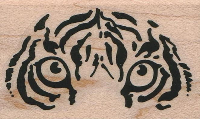 Stylized Tiger Eyes 1 1/2 X 2 1/4