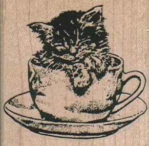 Kitty In Cup 2 X 2