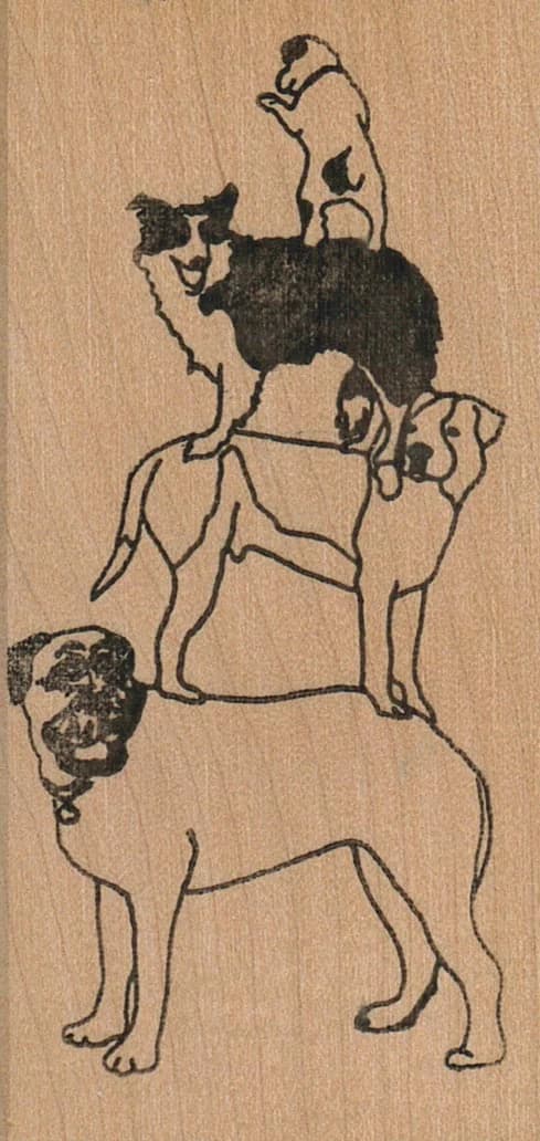 Dog Pyramid 1 3/4 X 3 1/2