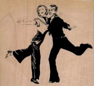 Dancing Sailors 3 1/4 X 3