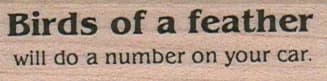 Birds Of A Feather 3/4 X 2 1/4