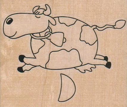 Spotted Cow Jumping/moon 3 X 2 1/2