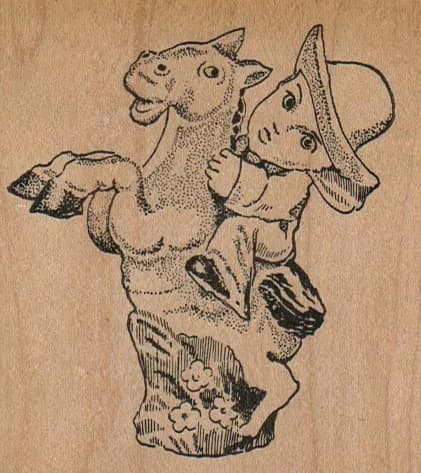 Buckin' Bronco 3 X 3 1/4