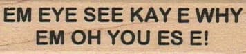 Em Eye See 3/4 X 2 1/2