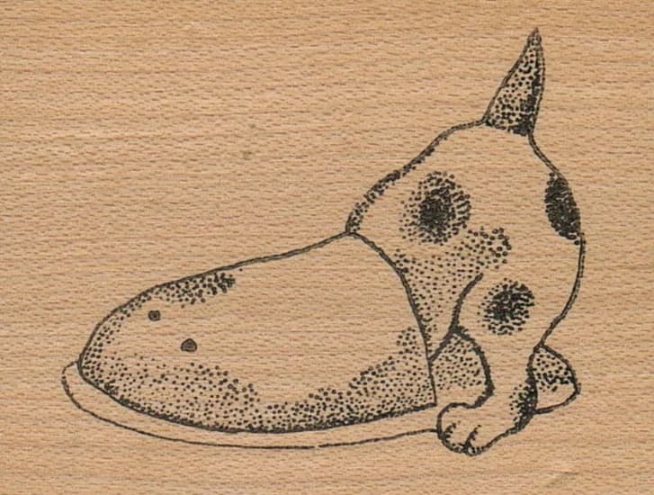 Dog In Slipper 1 3/4 X 2 1/2