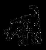 Spotted Dog With Bone 1 1/2 X 1 3/4