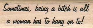 Sometimes Being A Bitch 3/4 X 2 1/4
