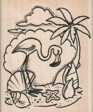 Flamingo Scape 2 3/4 X 3 1/4