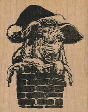 Santa Pig 2 X 2 1/2