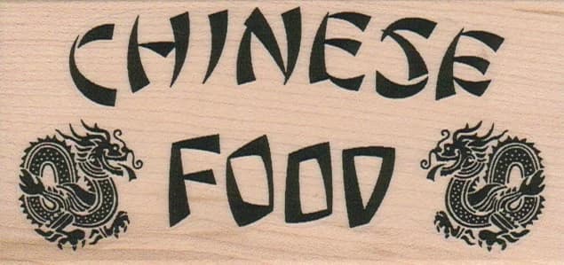 Chinese Food 2 1/4 X 4 1/4