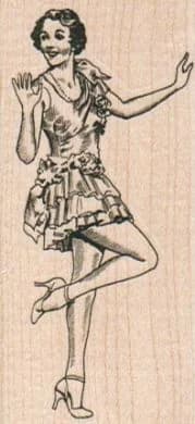 Flamingo Pose Lady 1 1/2 X 3