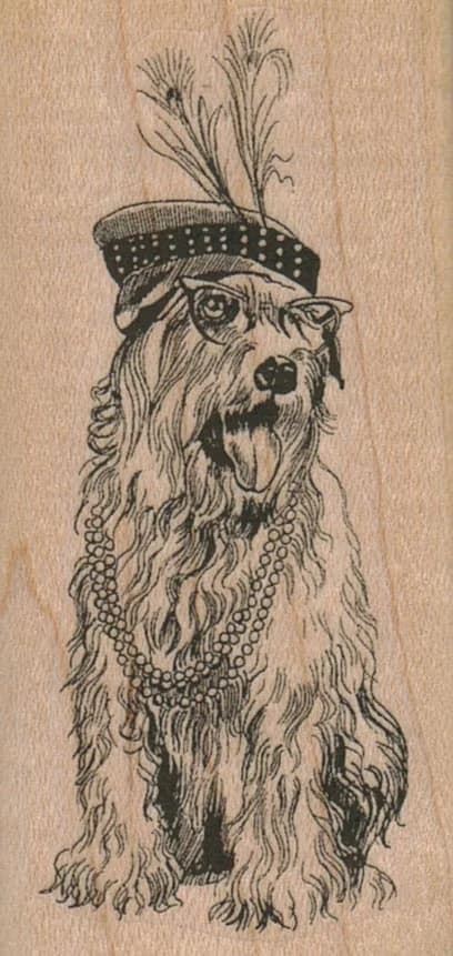 Soft Coated Wheaton Terrier Dog 1 1/2 X 3