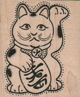 Good Luck Kitty 2 X 2 1/4