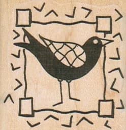 Bird In Frame 1 3/4 X 1 3/4